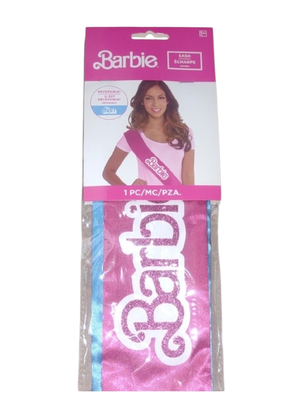 Barbie Hot Pink Sash Reversible Sash Ken